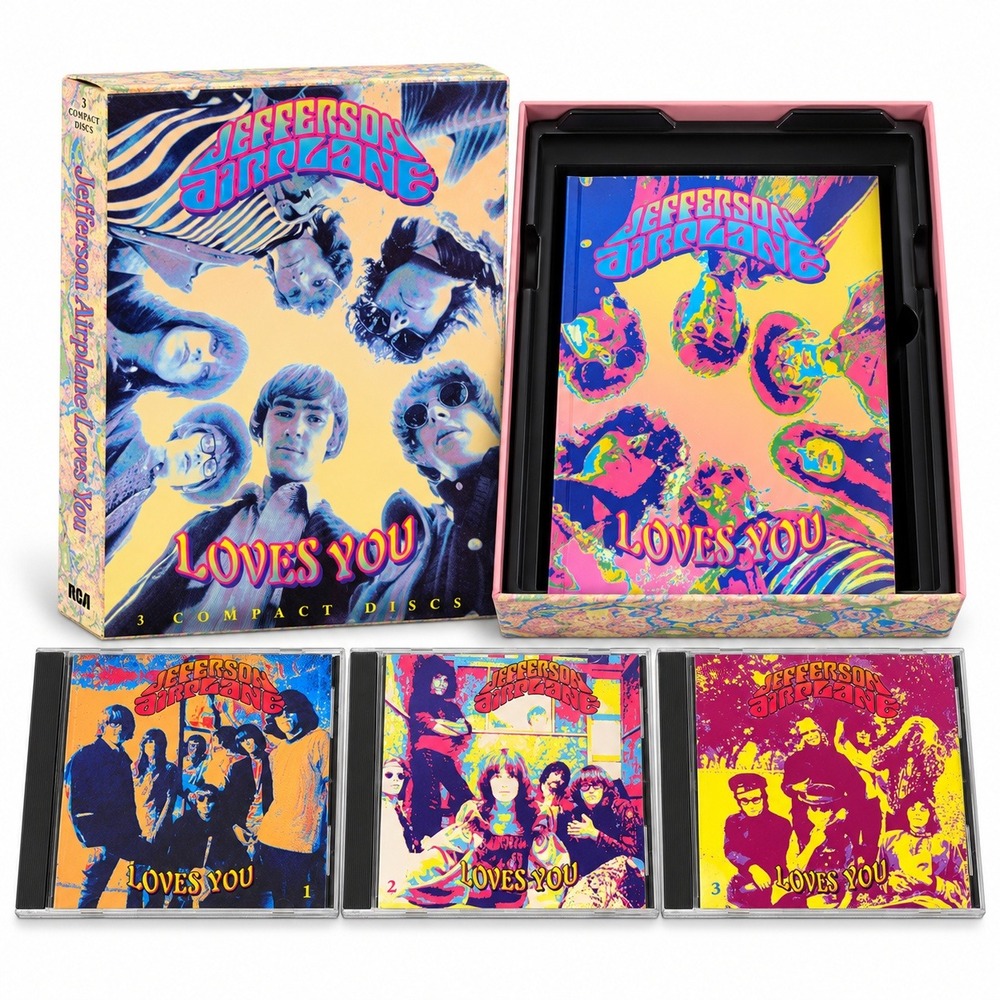 Jefferson Airplane Loves You 3 CD Box Set RCA Multi Excellent 1992 Anthology
